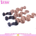 Wholesale 6A grade Color #1bT#8 beauty cheap ombre hair extension